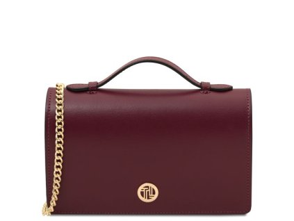 Kožená kabelka s reťazovým remienkom Opera Tuscany Leather