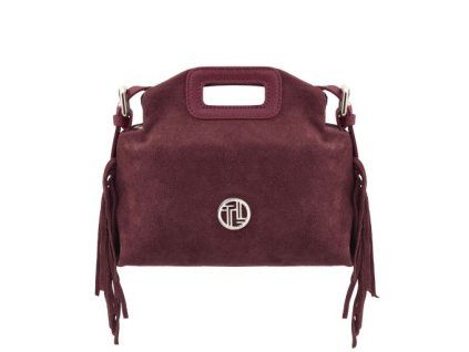 Semišová kožená kabelka so strapcami Nomade - Tuscany Leather