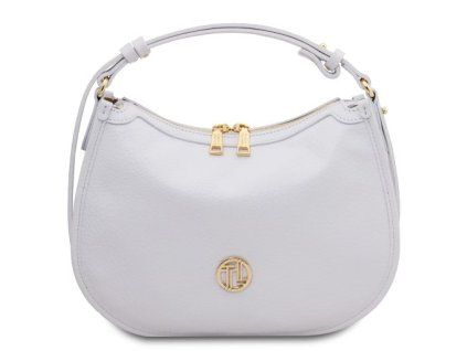 Hoblò - Soft leather handbag (Farba Biela)
