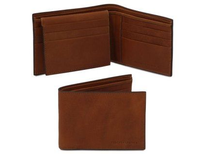 Exclusive 3 fold leather wallet for men (Farba Hnedá)