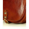 Duża włoska torebka listonoszka typu saddle bag MARCO MAZZINI - Toscania Classico camel