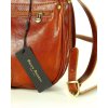 Duża włoska torebka listonoszka typu saddle bag MARCO MAZZINI - Toscania Classico camel