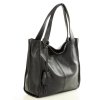 Modna torebka damska skórzany shopper bag - MARCO MAZZINI Portofino Max czarny