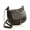Duża włoska torebka listonoszka typu saddle bag MARCO MAZZINI - Toscania Classico czarna