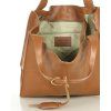MARCO MAZZINI Camel kožená shopper kabelka Portofino Max