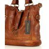 MARCO MAZZINI Camel kožená shopper kabelka Vera pelle