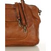 MARCO MAZZINI Torebka skórzana shopper bag ispirato dalla natura brąz camel