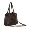 MARCO MAZZINI Torebka skórzana shopper bag ispirato dalla natura brąz caffe