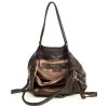 MARCO MAZZINI Torebka skórzana shopper bag ispirato dalla natura brąz caffe