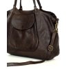 MARCO MAZZINI Torebka skórzana shopper bag ispirato dalla natura brąz caffe