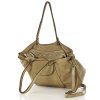 MARCO MAZZINI Torebka skórzana shopper bag ispirato dalla natura beżowy taupe