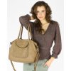 MARCO MAZZINI Torebka skórzana shopper bag ispirato dalla natura beżowy taupe