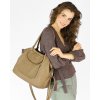 MARCO MAZZINI Torebka skórzana shopper bag ispirato dalla natura beżowy taupe