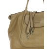 MARCO MAZZINI Torebka skórzana shopper bag ispirato dalla natura beżowy taupe