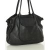 MARCO MAZZINI Torebka skórzana shopper bag ispirato dalla natura czarna