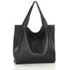 MARCO MAZZINI Torebka miejski shopper bag skóra naturalna handmade czarny