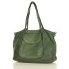 MARCO MAZZINI Torebka skórzana shopper bag ispirato dalla natura zieleń militare