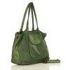 MARCO MAZZINI Torebka skórzana shopper bag ispirato dalla natura zieleń militare