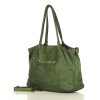 MARCO MAZZINI Torebka skórzana shopper bag ispirato dalla natura zieleń militare