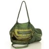 MARCO MAZZINI Torebka skórzana shopper bag ispirato dalla natura zieleń militare