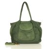 MARCO MAZZINI Torebka skórzana shopper bag ispirato dalla natura zieleń militare