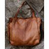 MARCO MAZZINI Camel kožená shopper kabelka handmade
