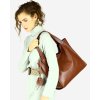 Modna torebka damska skórzany shopper bag - MARCO MAZZINI Portofino Max brąz