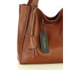 Modna torebka damska skórzany shopper bag - MARCO MAZZINI Portofino Max brąz