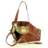Modna torebka damska skórzany shopper bag - MARCO MAZZINI Portofino Max brąz