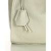 Modna torebka damska skórzany shopper bag - MARCO MAZZINI Portofino Max ivory beżowa