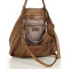 MARCO MAZZINI Torebka skórzana shopper bag ispirato dalla natura brąz