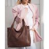 MARCO MAZZINI Hnedá kožená shopper kabelka handmade