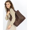 MARCO MAZZINI Torebka miejski shopper bag skóra naturalna handmade brąz
