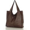 MARCO MAZZINI Torebka miejski shopper bag skóra naturalna handmade brąz