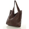 MARCO MAZZINI Torebka miejski shopper bag skóra naturalna handmade brąz