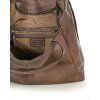 MARCO MAZZINI Hnedá kožená shopper kabelka handmade