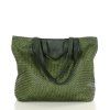 MARCO MAZZINI Zelená pletená shopper kabelka