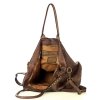 Duża torebka skórzana oversize style shopper bag - MARCO MAZZINI czekoladowy brąz