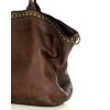 Duża torebka skórzana oversize style shopper bag - MARCO MAZZINI czekoladowy brąz