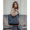 MARCO MAZZINI Čierna priestranná shopper kabelka
