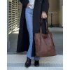 MARCO MAZZINI Hnedá priestranná shopper kabelka