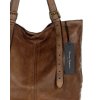 Torebka damska shopper z regulacją rączek skóra old pelle - MARCO MAZZINI brąz