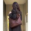 MARCO MAZZINI Hnedá priestranná shopper kabelka