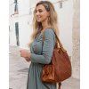 MARCO MAZZINI Camel Kožená pletená shopper kabelka