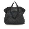 MARCO MAZZINI Čierna pletená shopper kabelka
