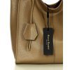 Modna torebka damska skórzany shopper bag - MARCO MAZZINI Portofino Max beżowy taupe