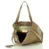 Modna torebka damska skórzany shopper bag - MARCO MAZZINI Portofino Max beżowy taupe