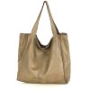 MARCO MAZZINI Torebka miejski shopper bag skóra naturalna handmade beżowa cappuccino