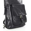 Plecak torebka 2w1 skóra naturalna - MARCO MAZZINI czarny