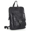 Plecak torebka 2w1 skóra naturalna - MARCO MAZZINI czarny